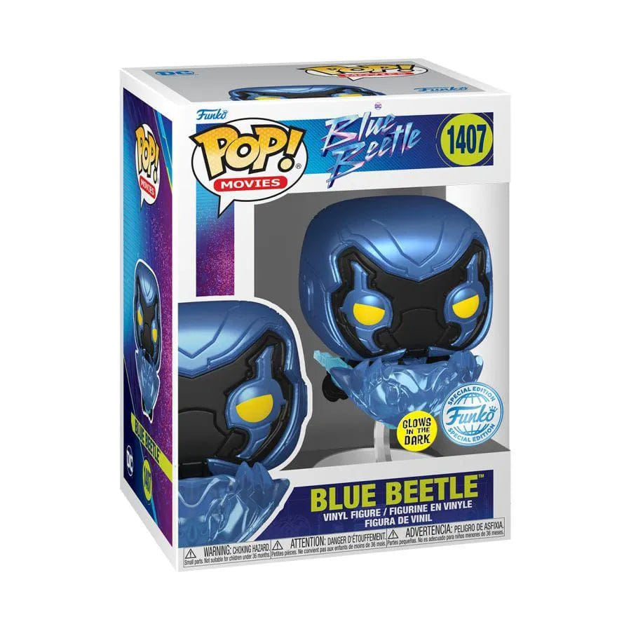 Funko Blue Beetle (2023) - Blue Beetle in Flight Glow US Exclusive Pop! Vinyl [RS]