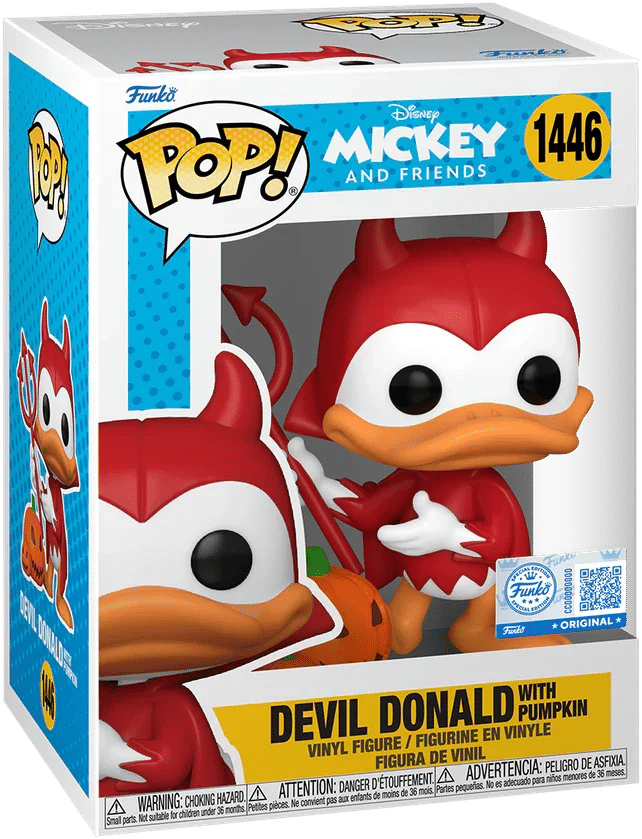 Funko Disney - Devil Donald with Pumpkin (with chase) US Exclusive Pop! Vinyl [RS]