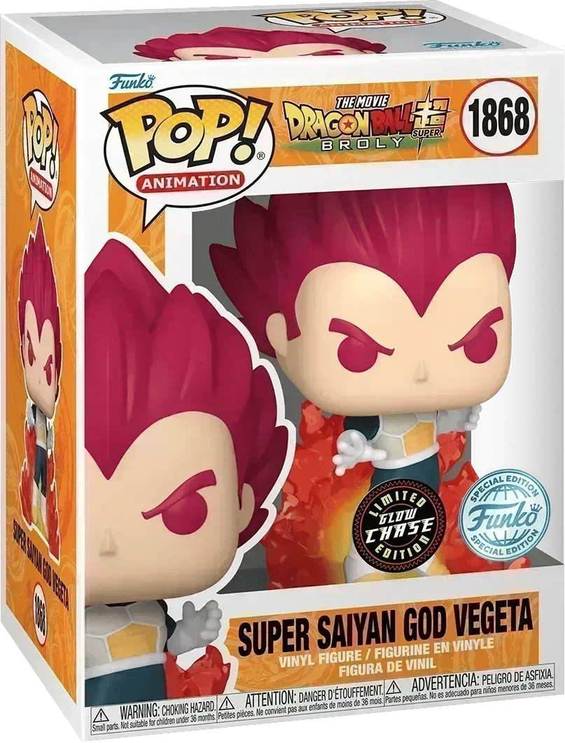Funko Dragon Ball Super: Broly - Super Saiyan God Vegeta US Exclusive Pop! Vinyl [RS]