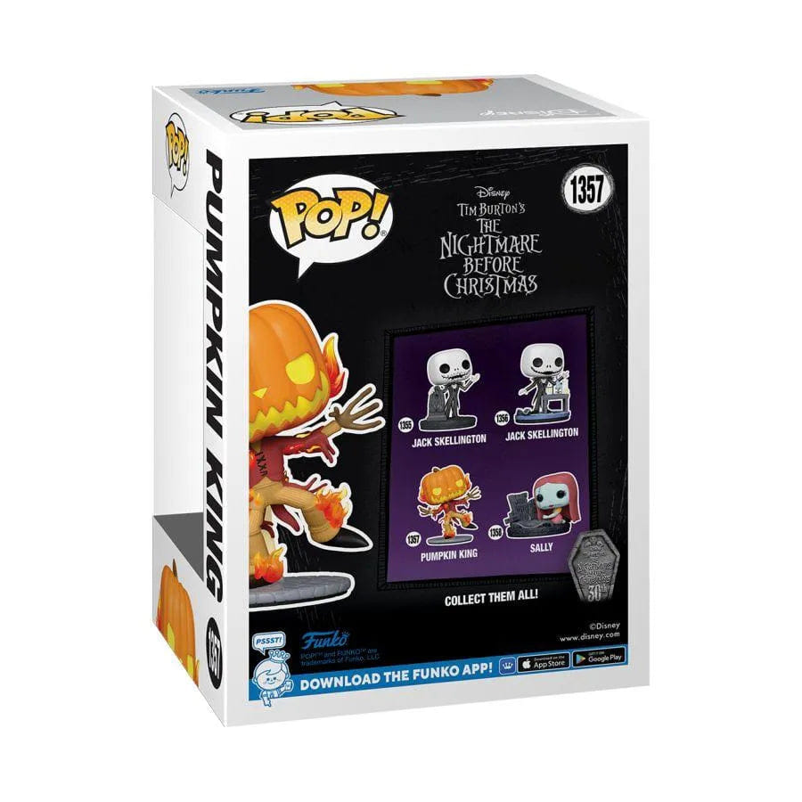 Funko The Nightmare Before Christmas - Pumpkin King US Exclusive 30th Anniversary Glow Pop! Vinyl [RS]
