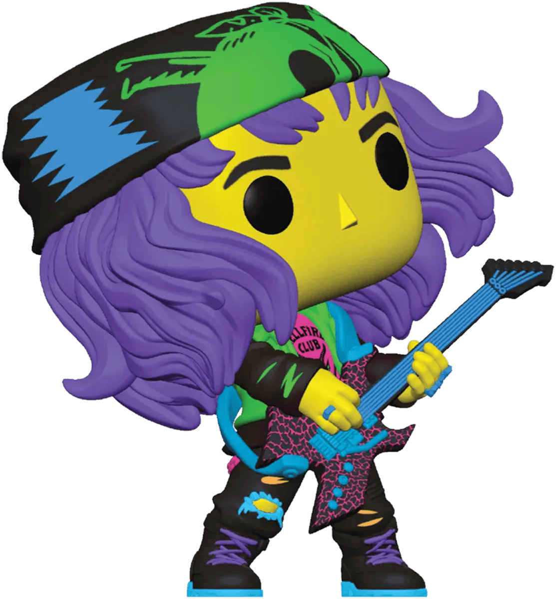 Funko Stranger Things - Hunter Eddie with Guitar US Exclusive Blacklight Pop! Vinyl [RS]