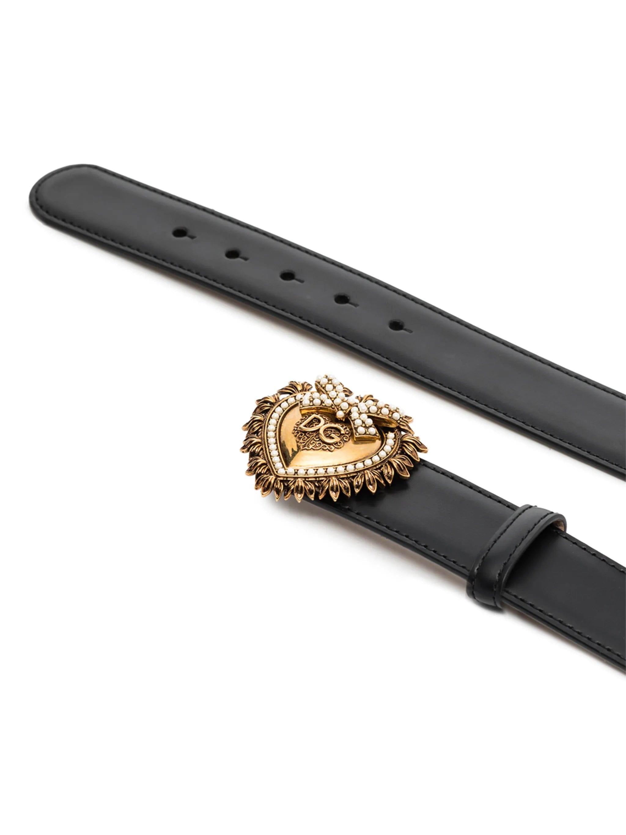 Dolce & Gabbana Devotion leather belt