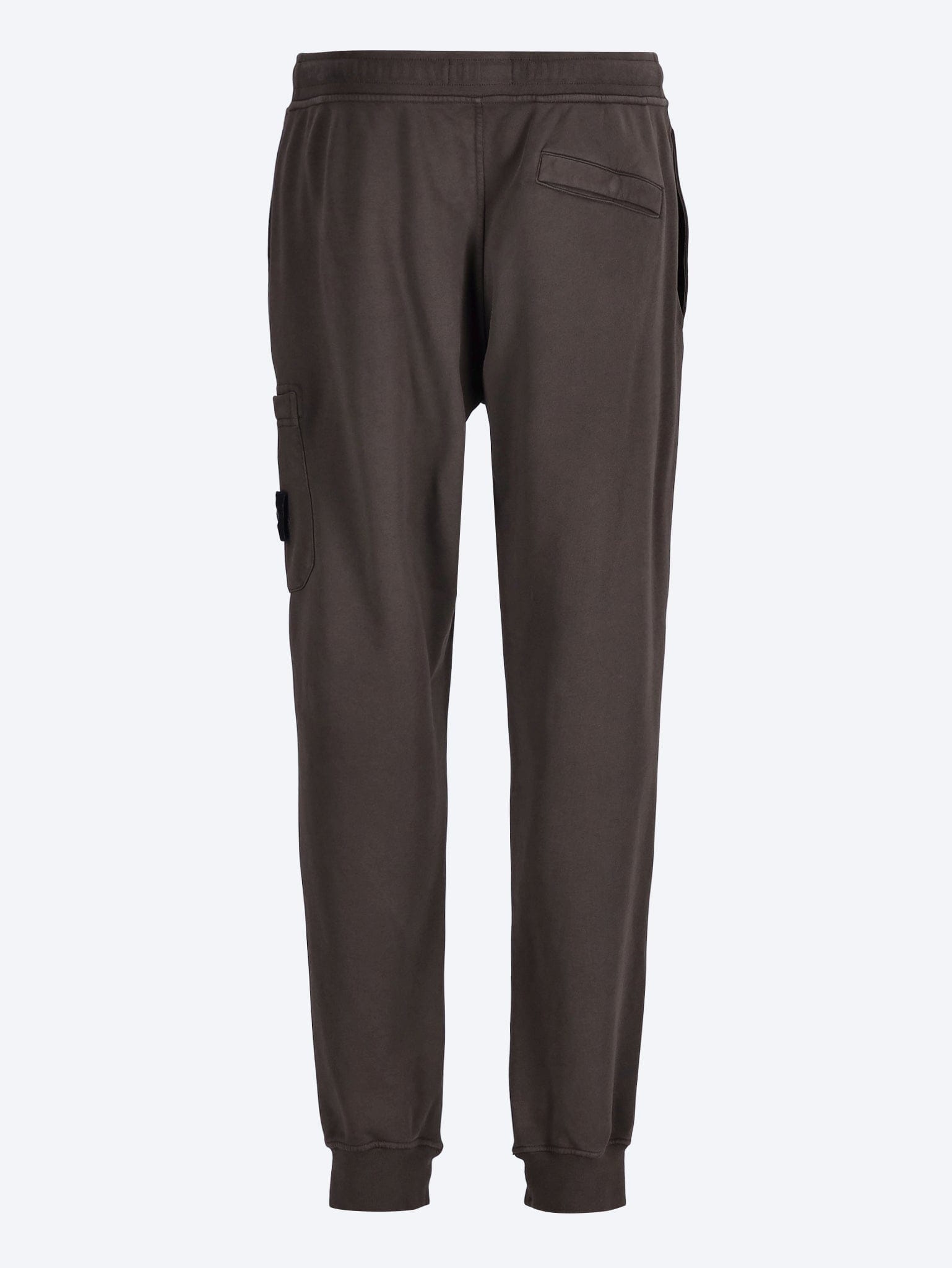 Stone Island Organic cotton fleece garment dyed sweatpants
