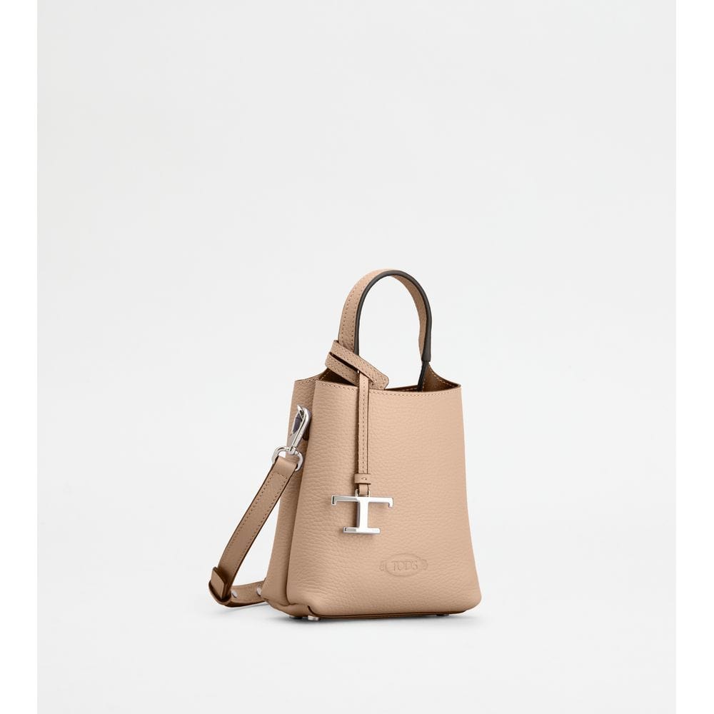 Tod's Tods Micro Bag In Leather Pink