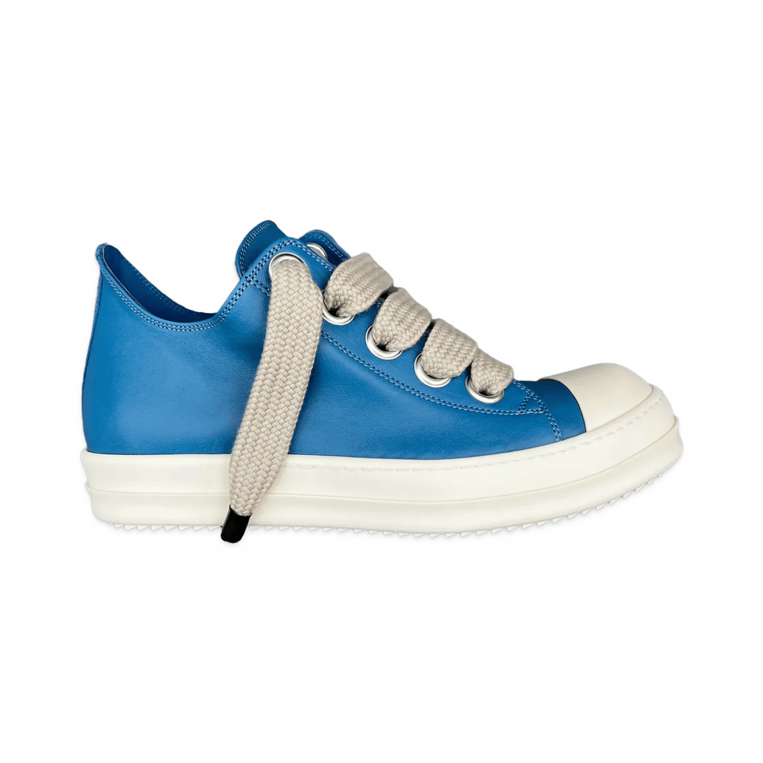 Rick Owens Jumbolace Low Sneaks Nublu/Milk/Milk