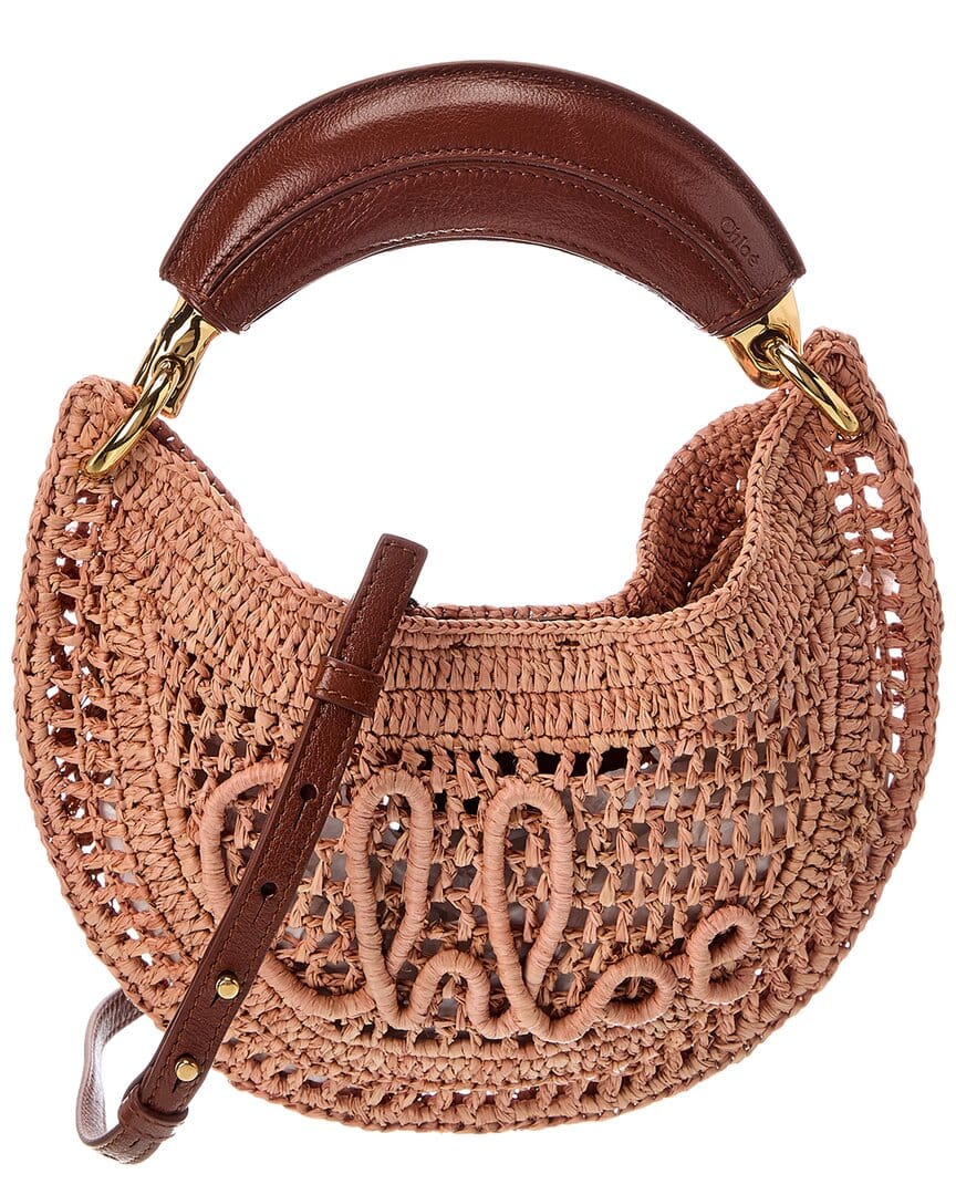Summer Chloé Summer Banana Raffia Hobo Bag