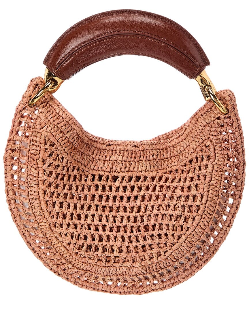 Summer Chloé Summer Banana Raffia Hobo Bag