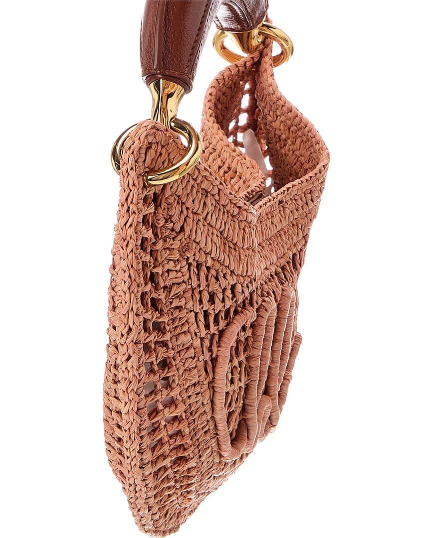 Summer Chloé Summer Banana Raffia Hobo Bag