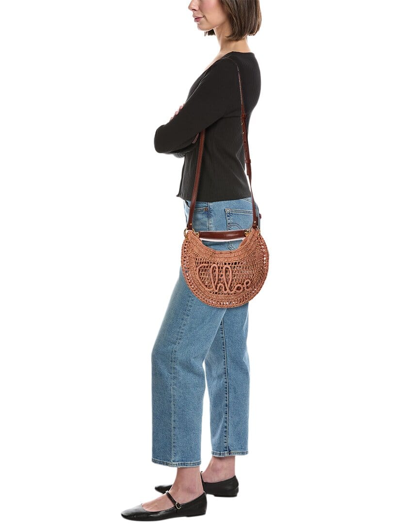 Summer Chloé Summer Banana Raffia Hobo Bag