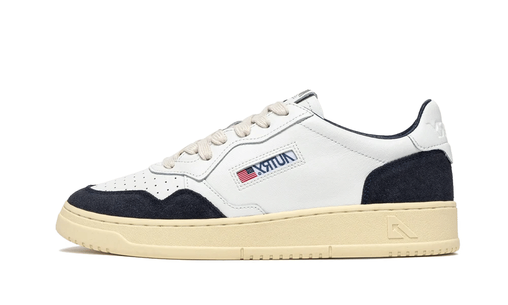AUTRY Medalist Low Soft Leather Suede White Oceano