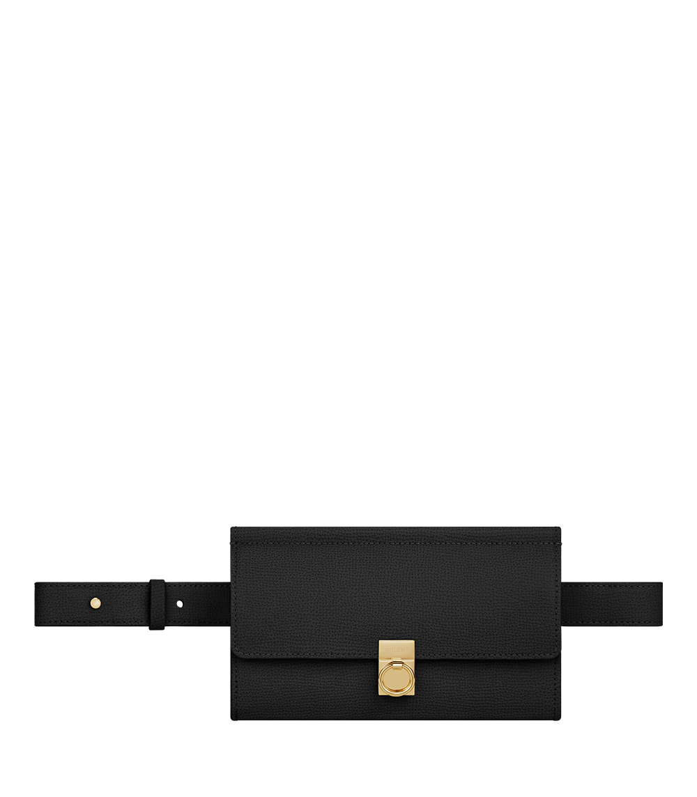 Polene Numéro Sept Belt - Textured Black