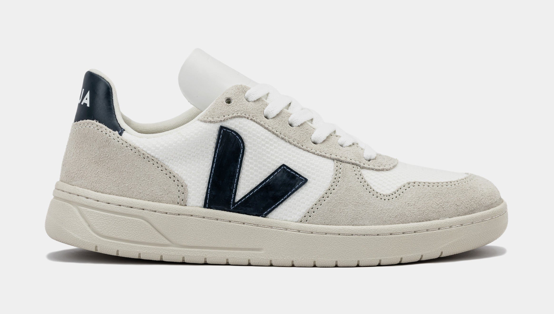 VEJA V - 10 Mesh Mens Lifestyle Shoes (White/Blue/Grey)