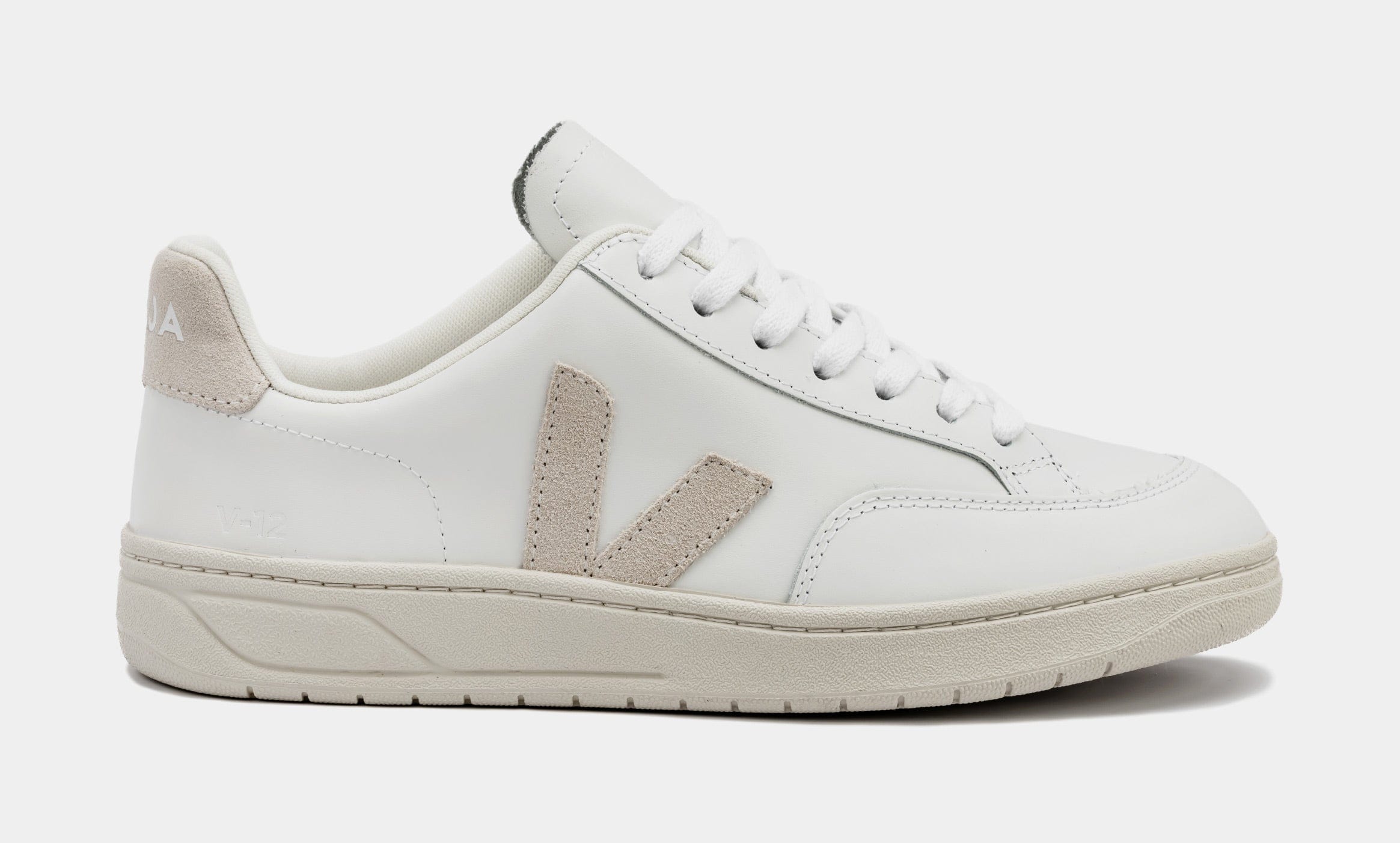 VEJA V - 12 Womens Lifestyle Shoes (White/Beige)