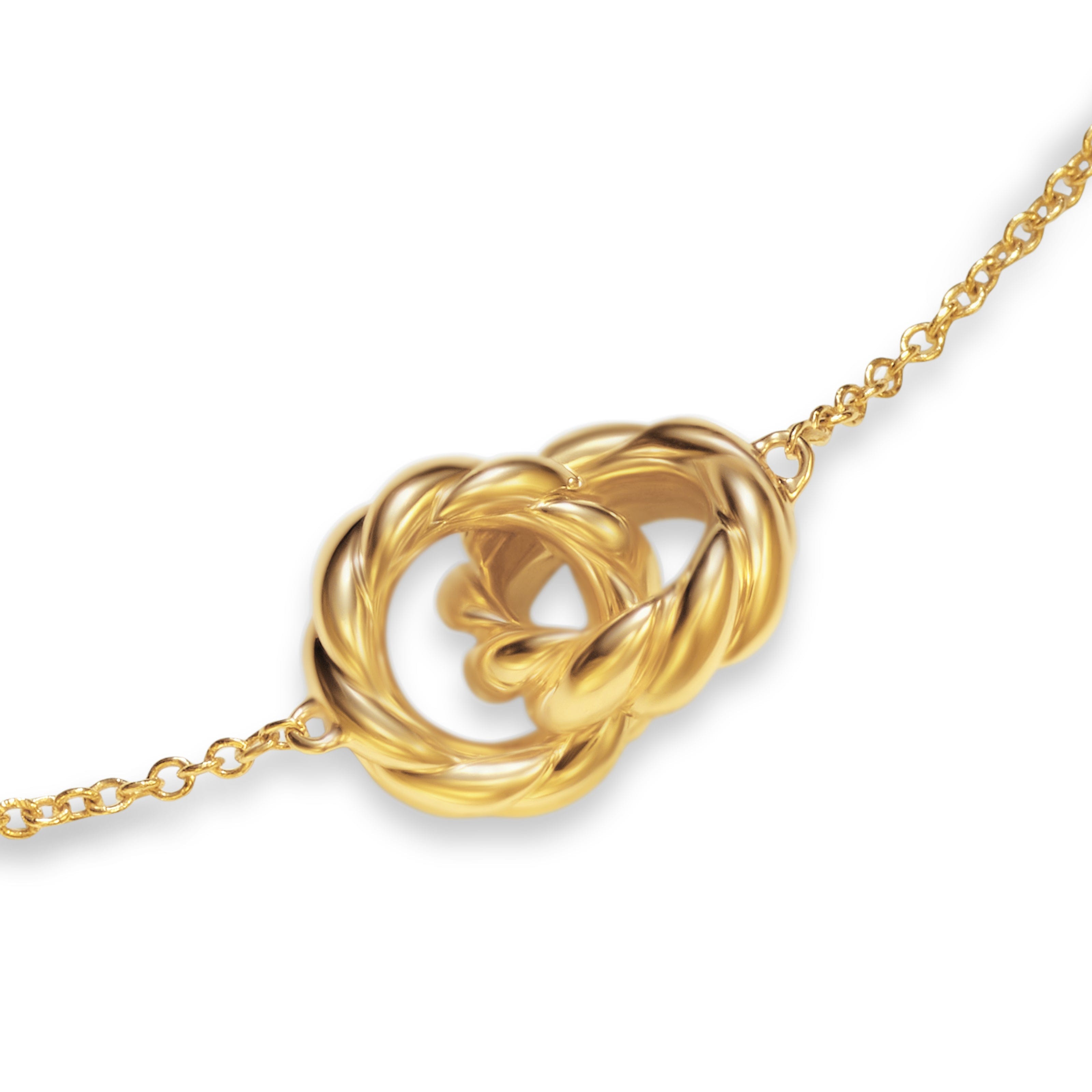 David Yurman Sculpted Cable Collection Necklace in 18K Yellow Gold
