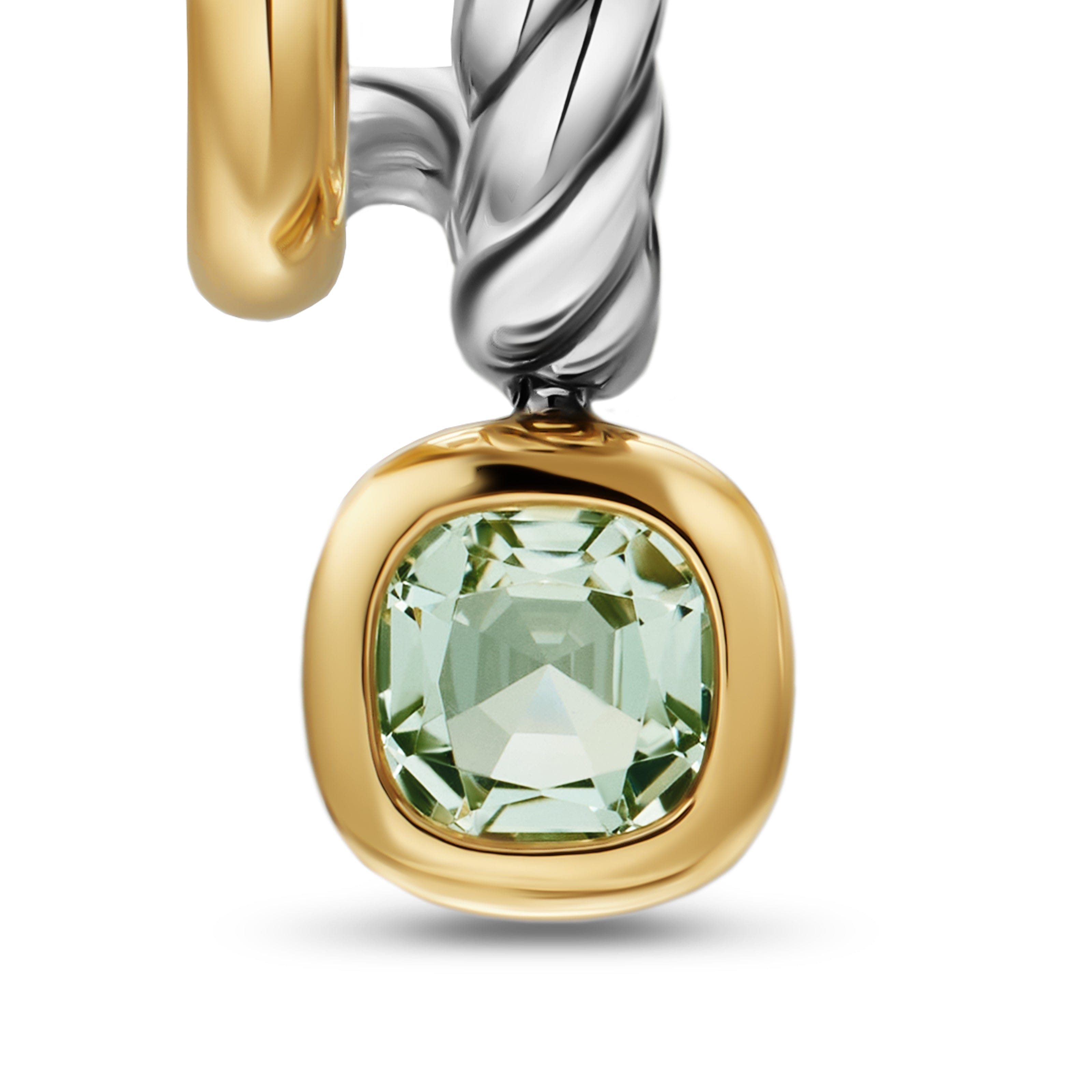 David Yurman Earring in Sterling Silver and 18k Gold
