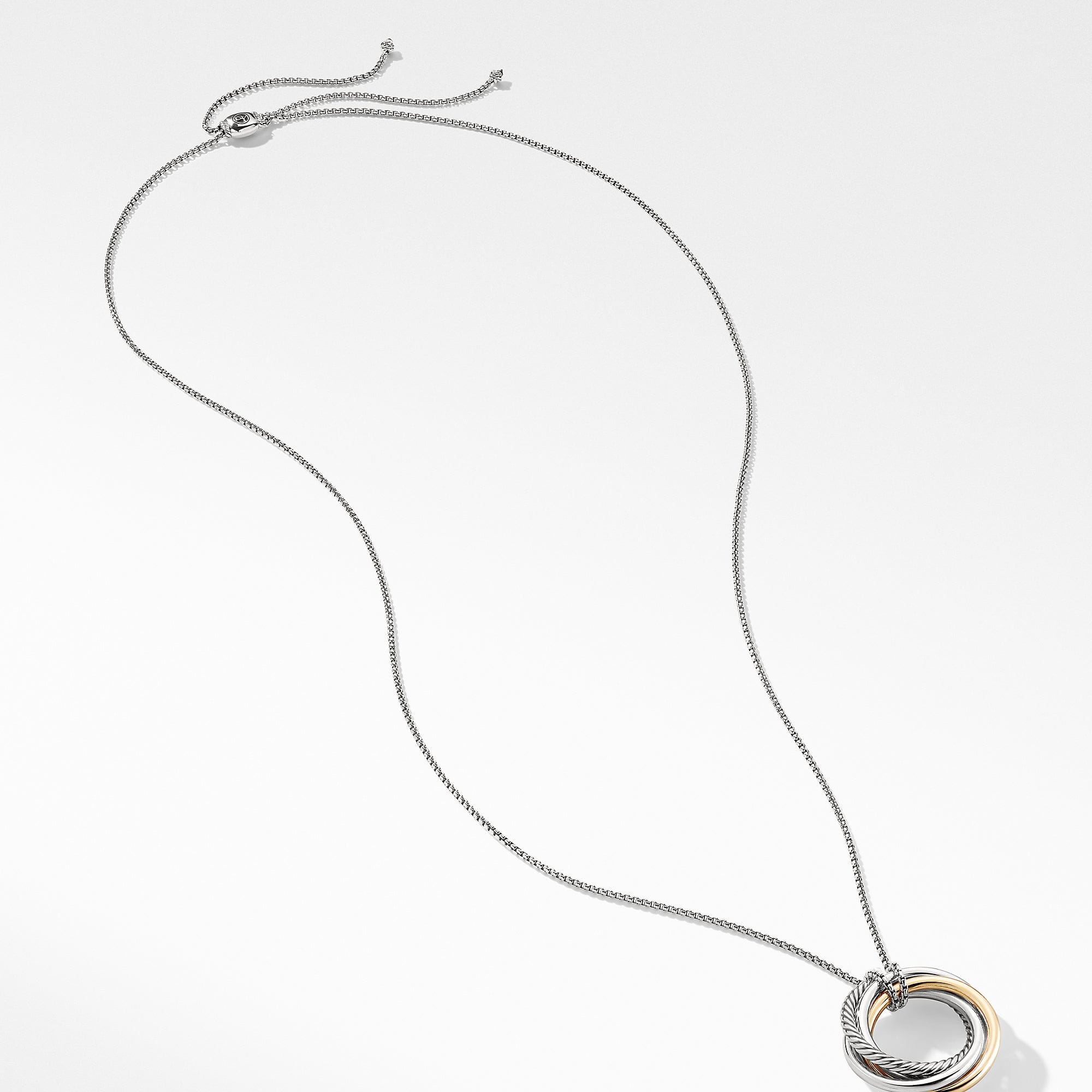 David Yurman Crossover Pendant Necklace with Gold - N11635 S4