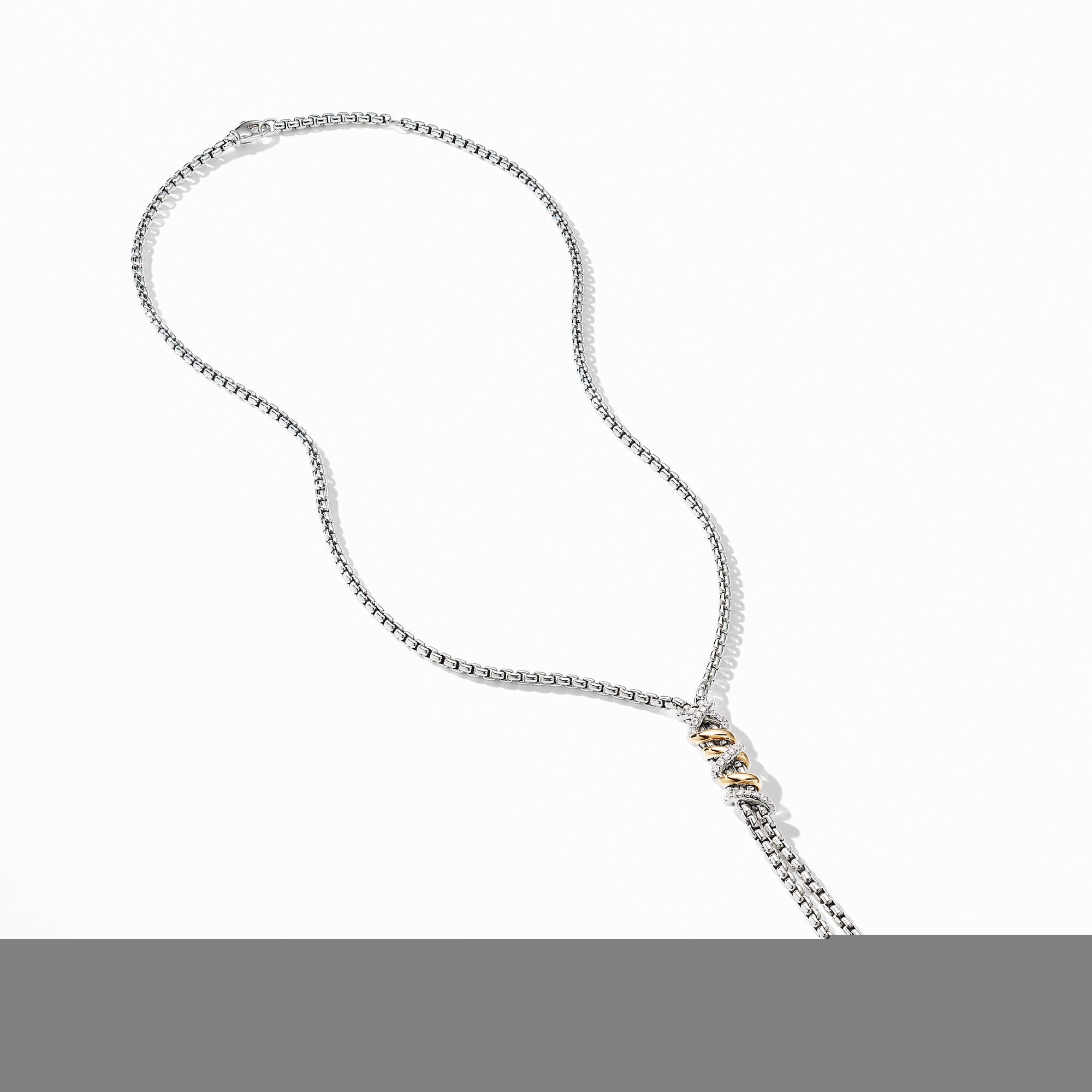 David Yurman Helena Y Necklace with 18K Yellow Gold with Diamonds - N14712DS8ADI