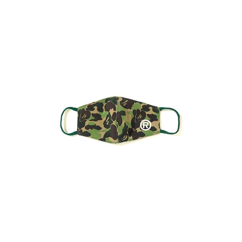 BAPE ABC Green Camo Face Mask