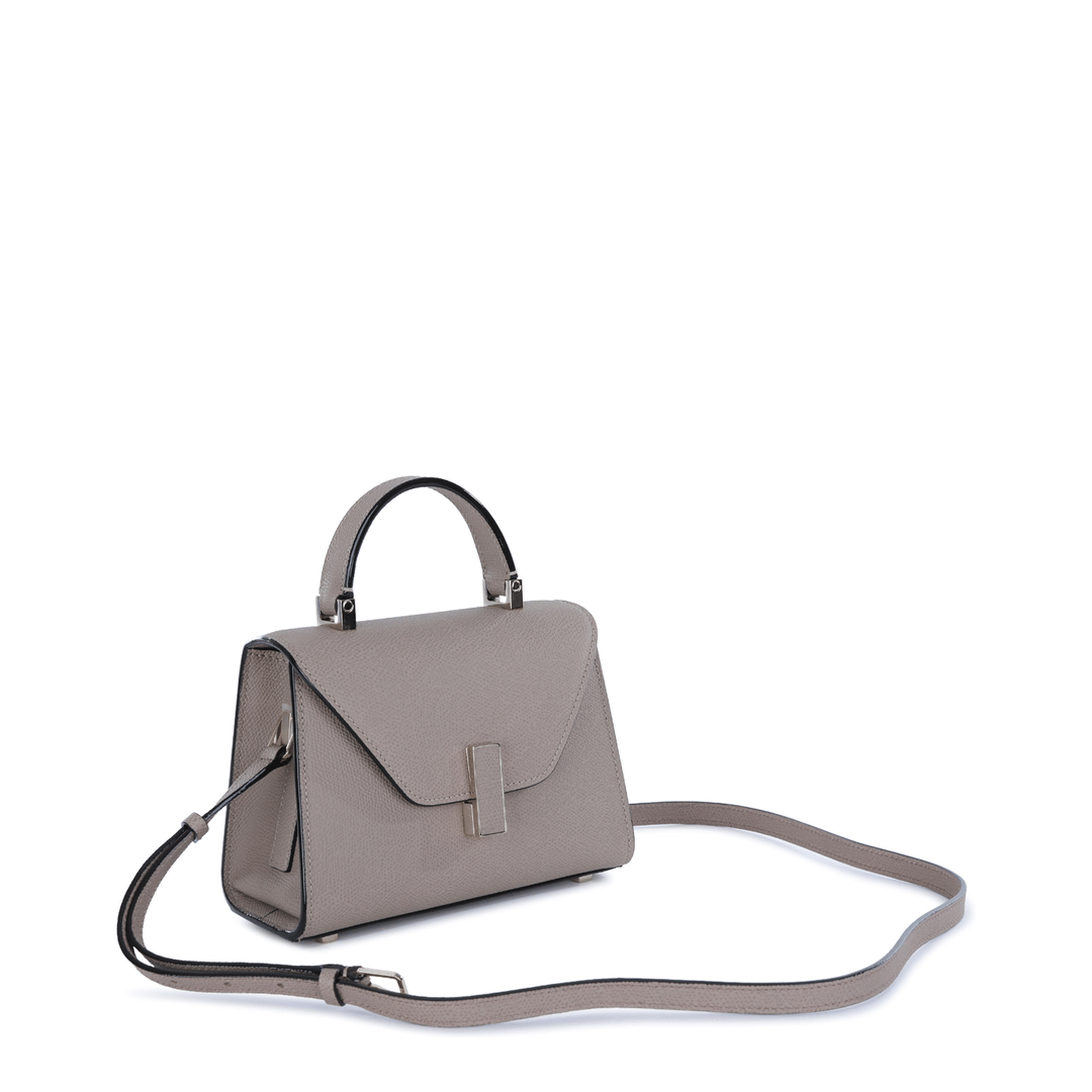 Valextra Iside Micro Calf Leather Crossbody Bag - Cashmere Beige