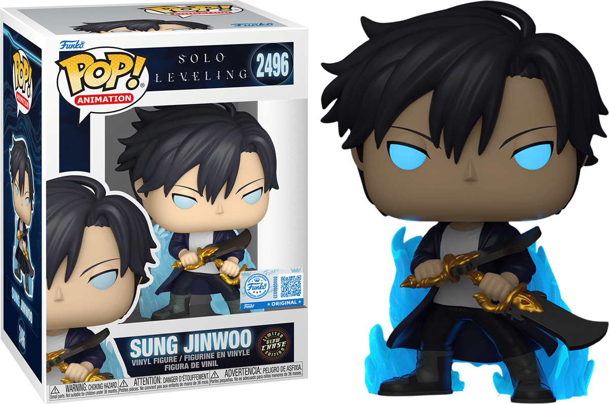 Funko Solo Leveling – Sung Jinwoo (Aura) (with Chase) Exclusive Pop! Vinyl [RS]