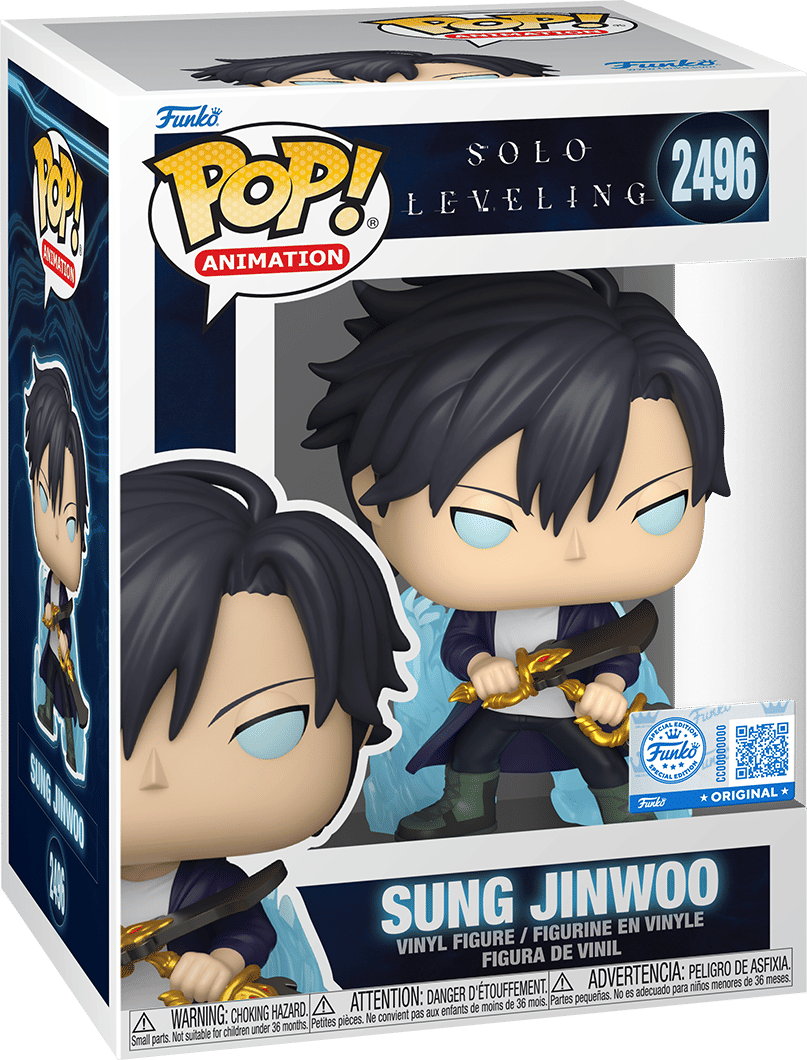 Funko Solo Leveling – Sung Jinwoo (Aura) (with Chase) Exclusive Pop! Vinyl [RS]