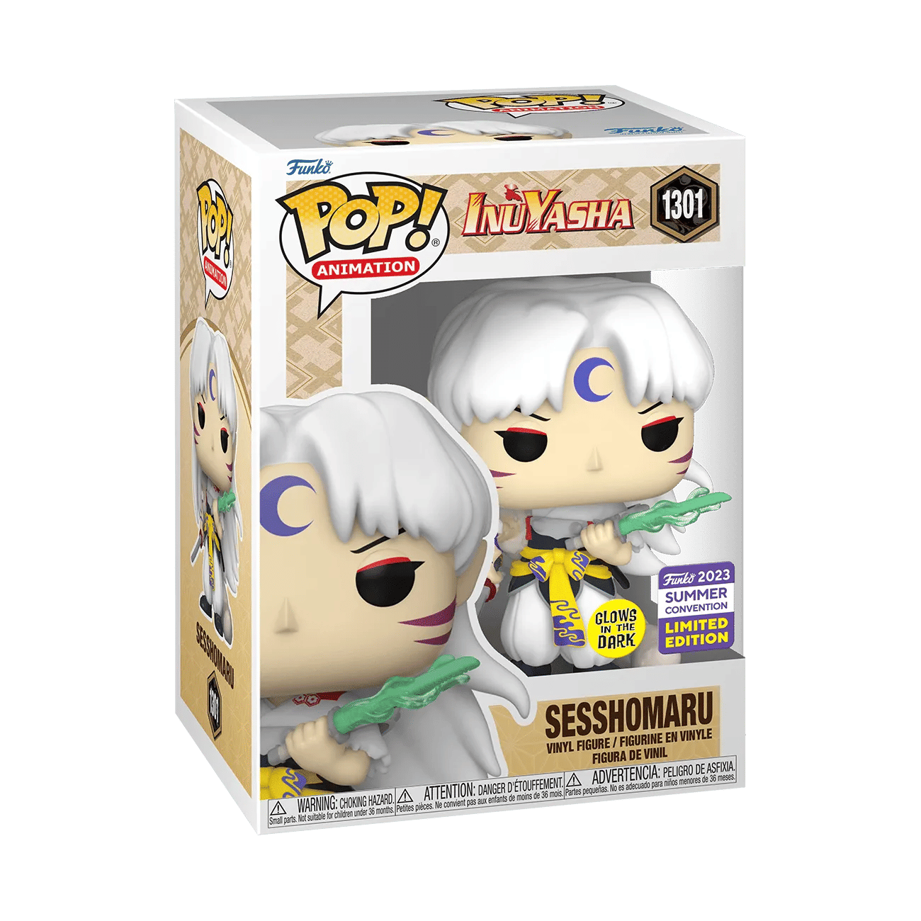 Funko Inuyasha - Sesshomaru SDCC 2023 US Exclusive Glow Pop! Vinyl [RS]