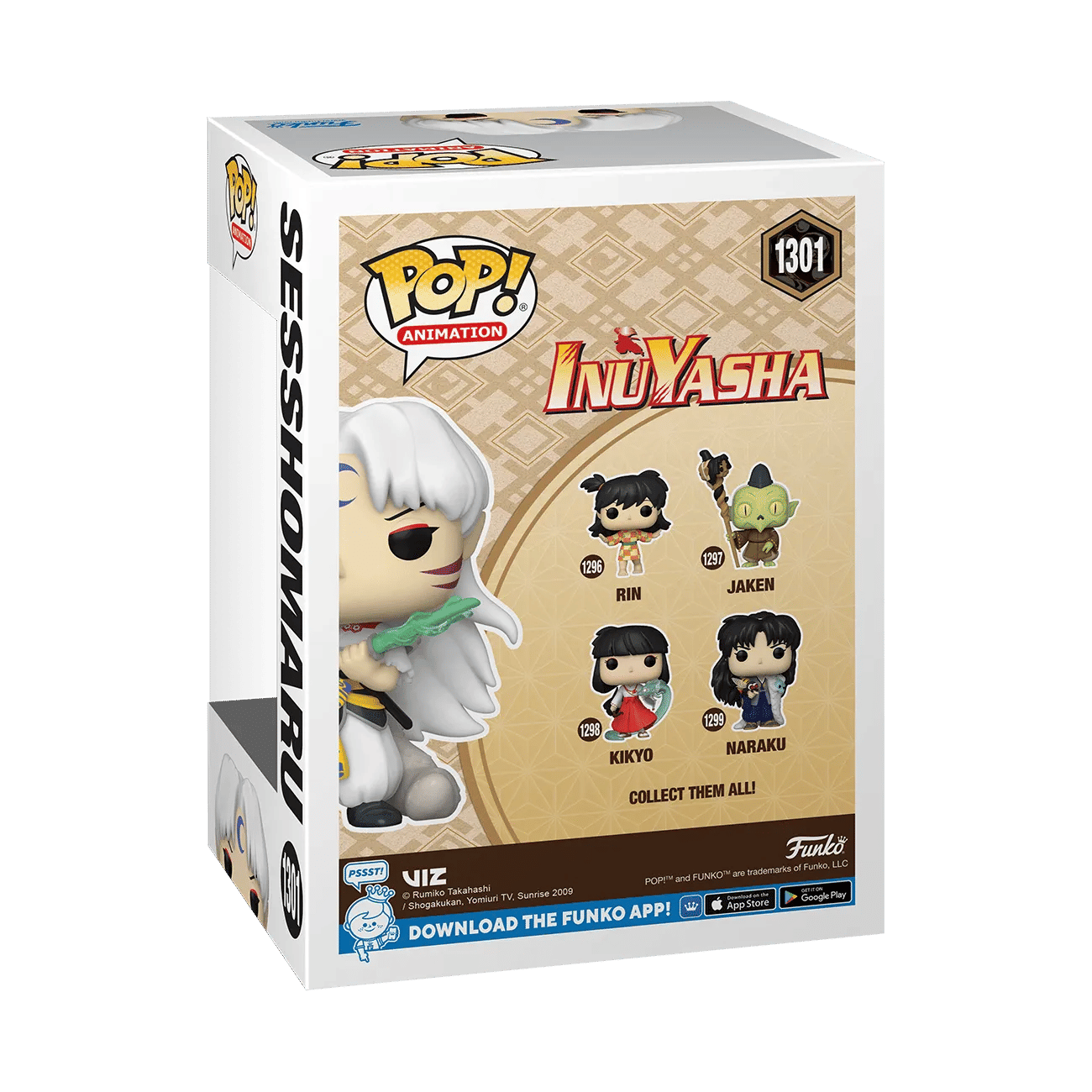 Funko Inuyasha - Sesshomaru SDCC 2023 US Exclusive Glow Pop! Vinyl [RS]