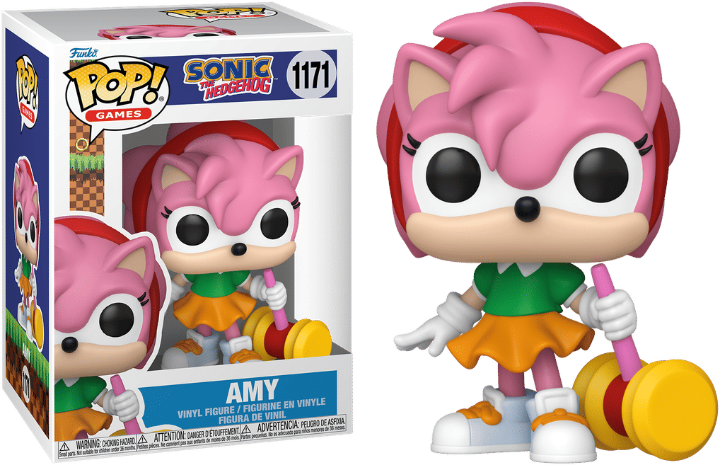 Funko Sonic the Hedgehog - Amy with Piko Hammer (with chase) Pop! Vinyl