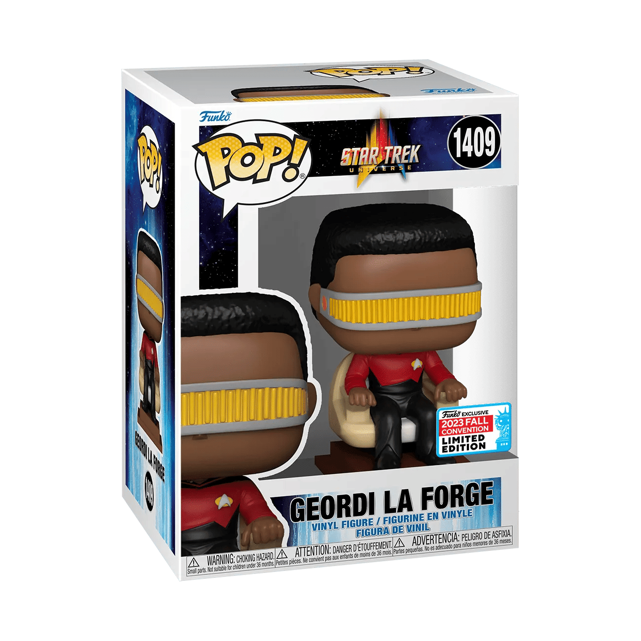 Funko Star Trek: The Next Generation - Geordi La Forge Pop! Vinyl NYCC 2023 US Exclusive [RS]