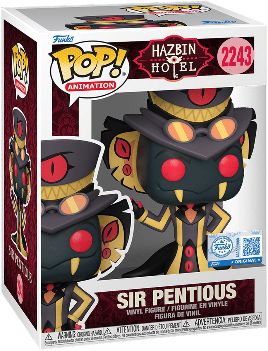 Funko Hazbin Hotel - Sir Pentious (with chase) US Exclusive Pop! Vinyl! [RS]
