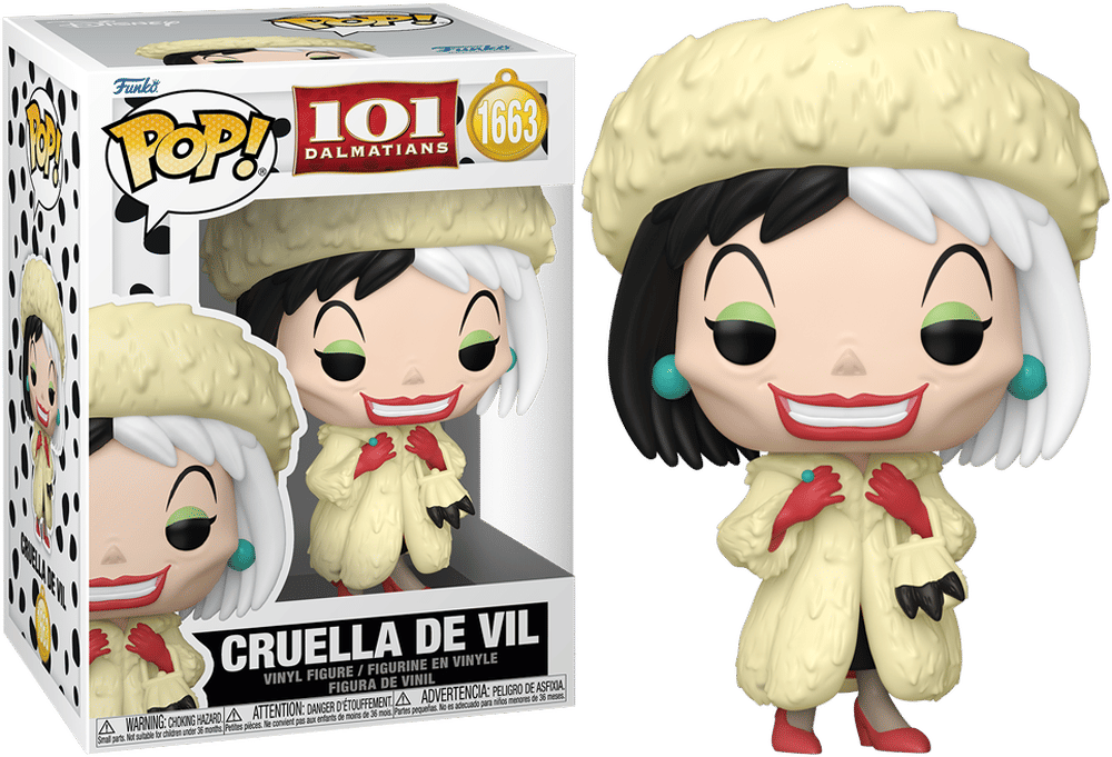 Funko 101 Dalmatians (1991) - Cruella De Vil (with chase) Pop! Vinyl