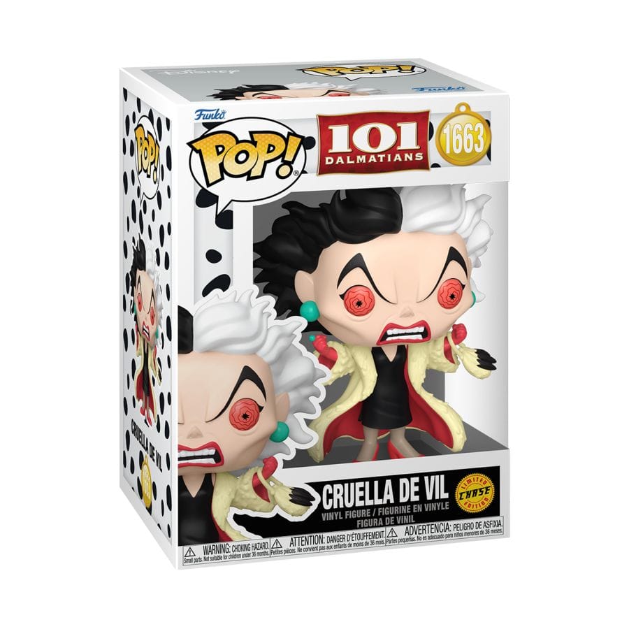 Funko 101 Dalmatians (1991) - Cruella De Vil (with chase) Pop! Vinyl