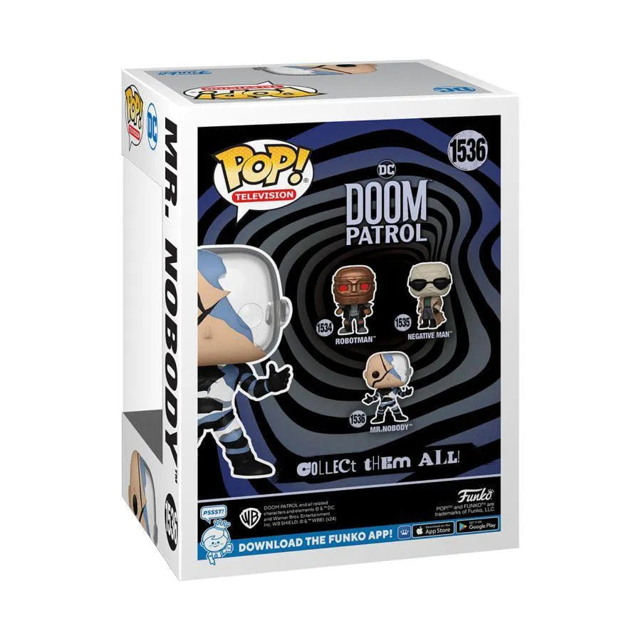 Funko Doom Patrol (2019) - Mr Nobody Glow - in - the - Dark Pop! Vinyl