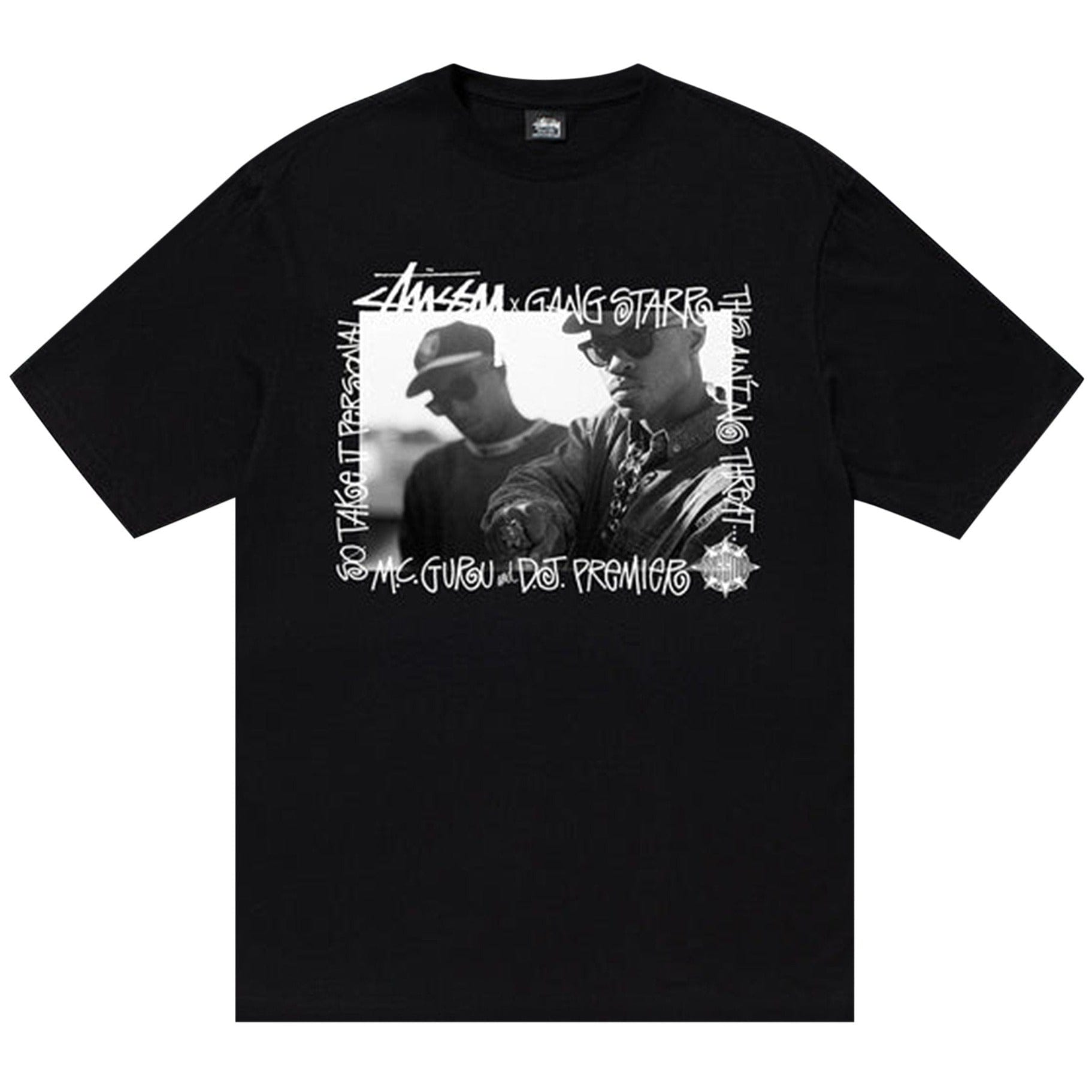 Stussy Gang Starr Take It Personal T-Shirt Black
