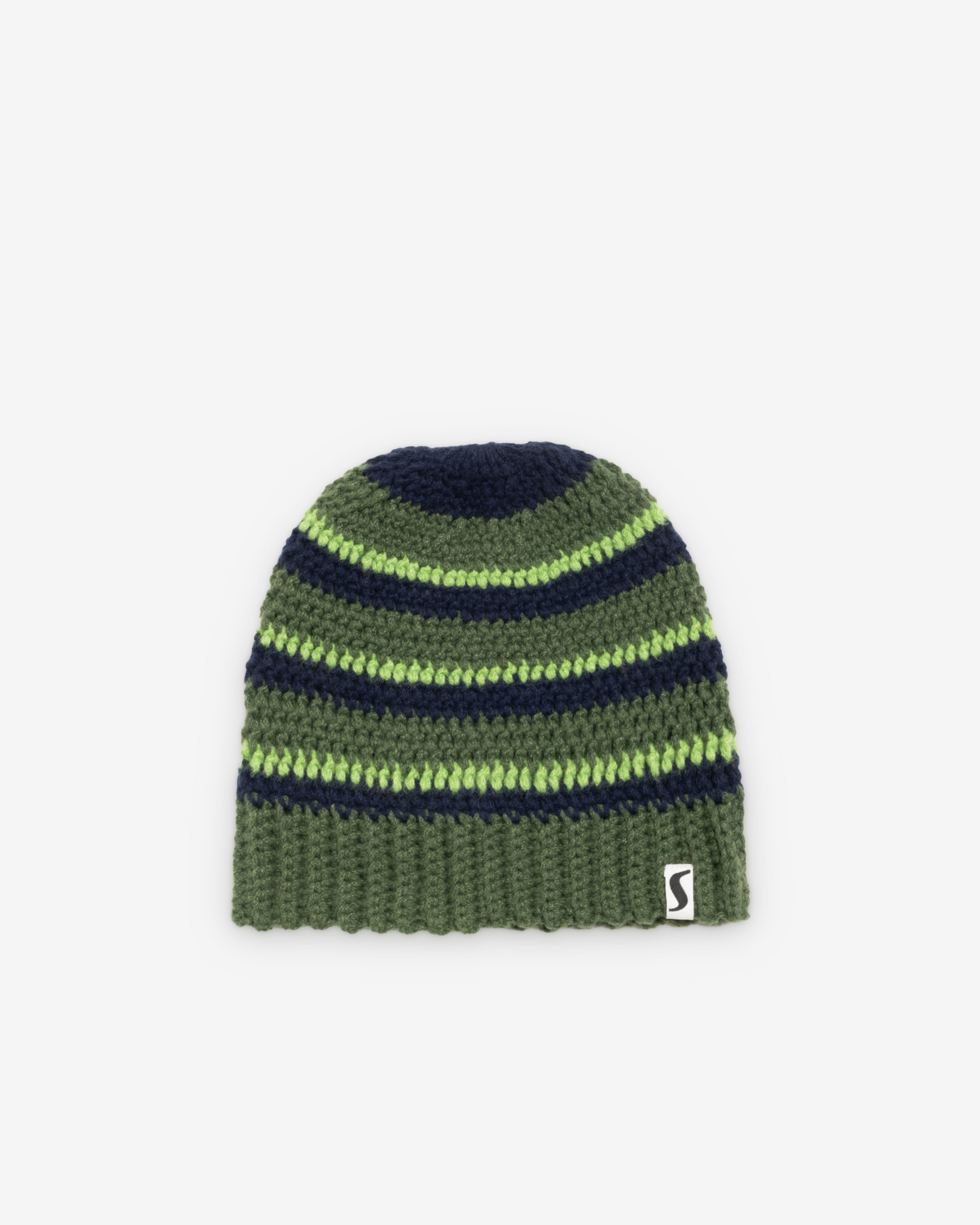 Stüssy - Men's Stripe Knit Skullcap - (Moss Green)