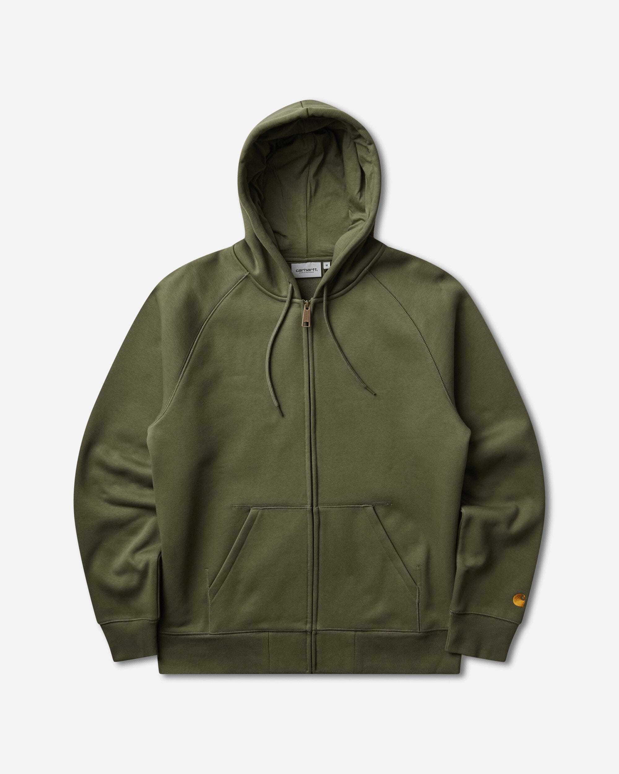 Carhartt WIP Men's Hooded Chase Jacket Leaf / Gold