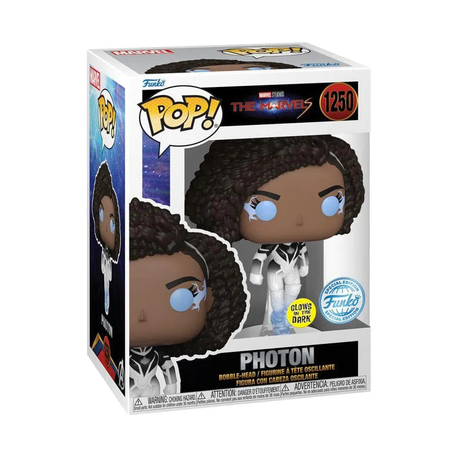 Funko The Marvels (2023) - Photon US Exclusive Glow Pop! Vinyl [RS]