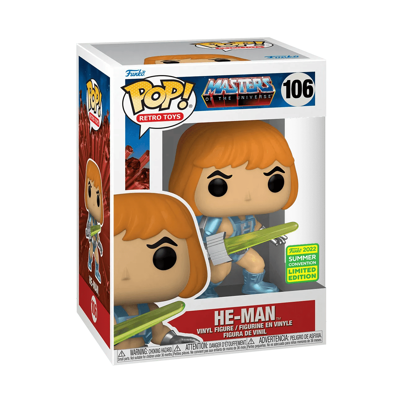 Funko Masters of the Universe - He - Man Laser Power SDCC 2022 Exclusive Pop! Vinyl [RS]