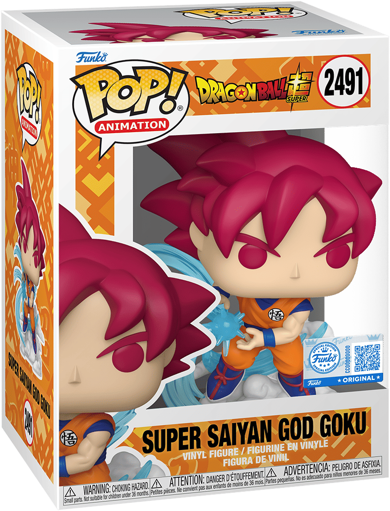 Funko Dragon Ball: Super – Super Saiyan God Goku (with Chase) Exclusive Pop! Vinyl [RS]