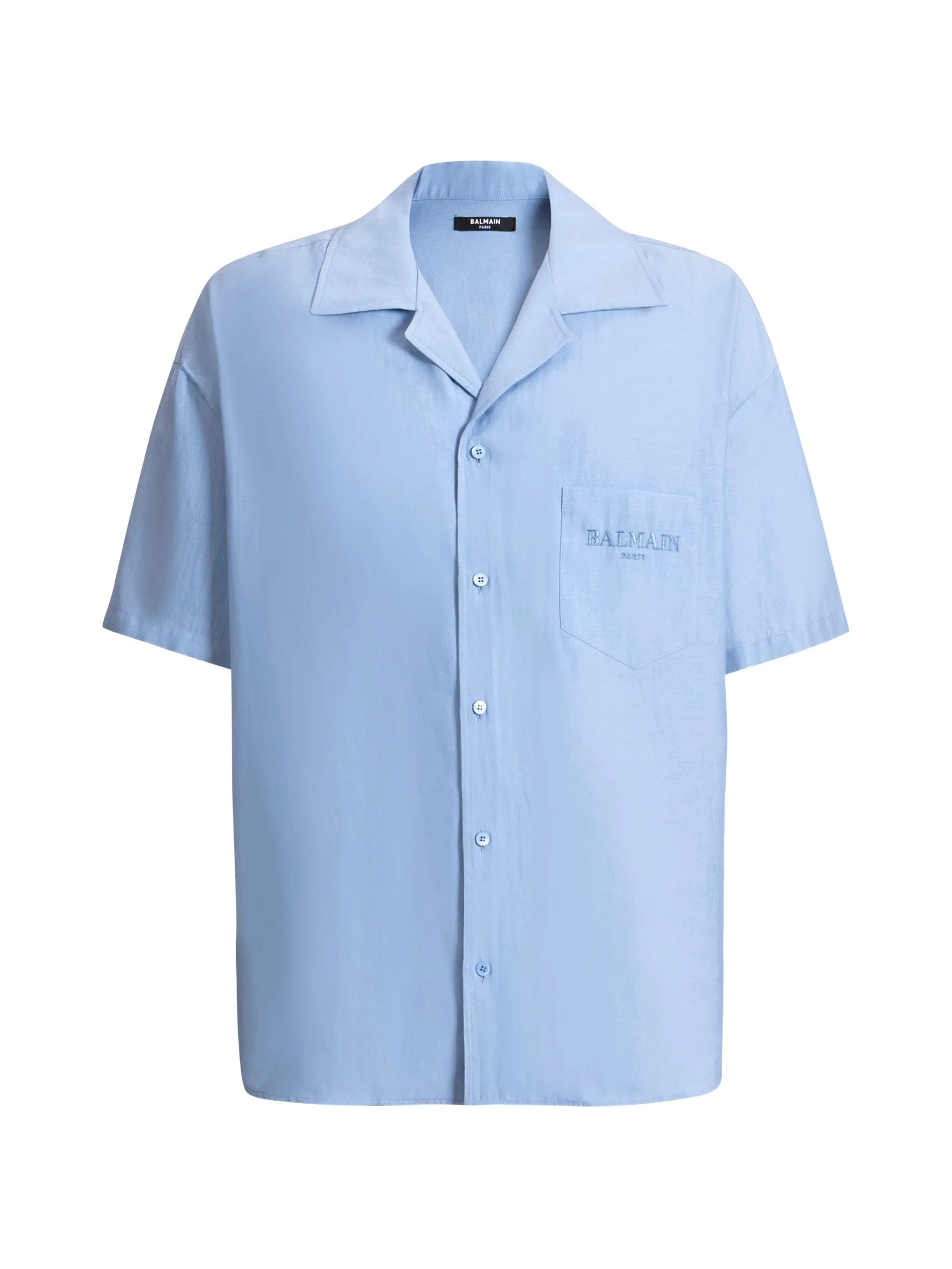 Balmain Vintage shirt in herringbone poplin