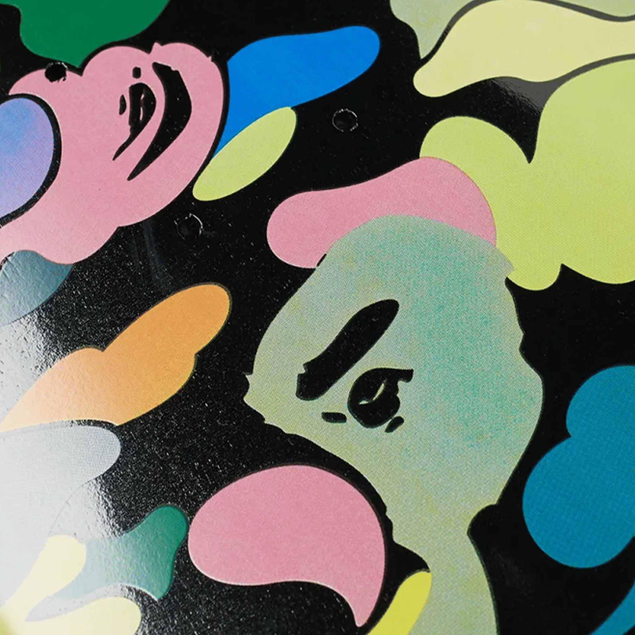 BAPE® Multi Camo Skateboard Black