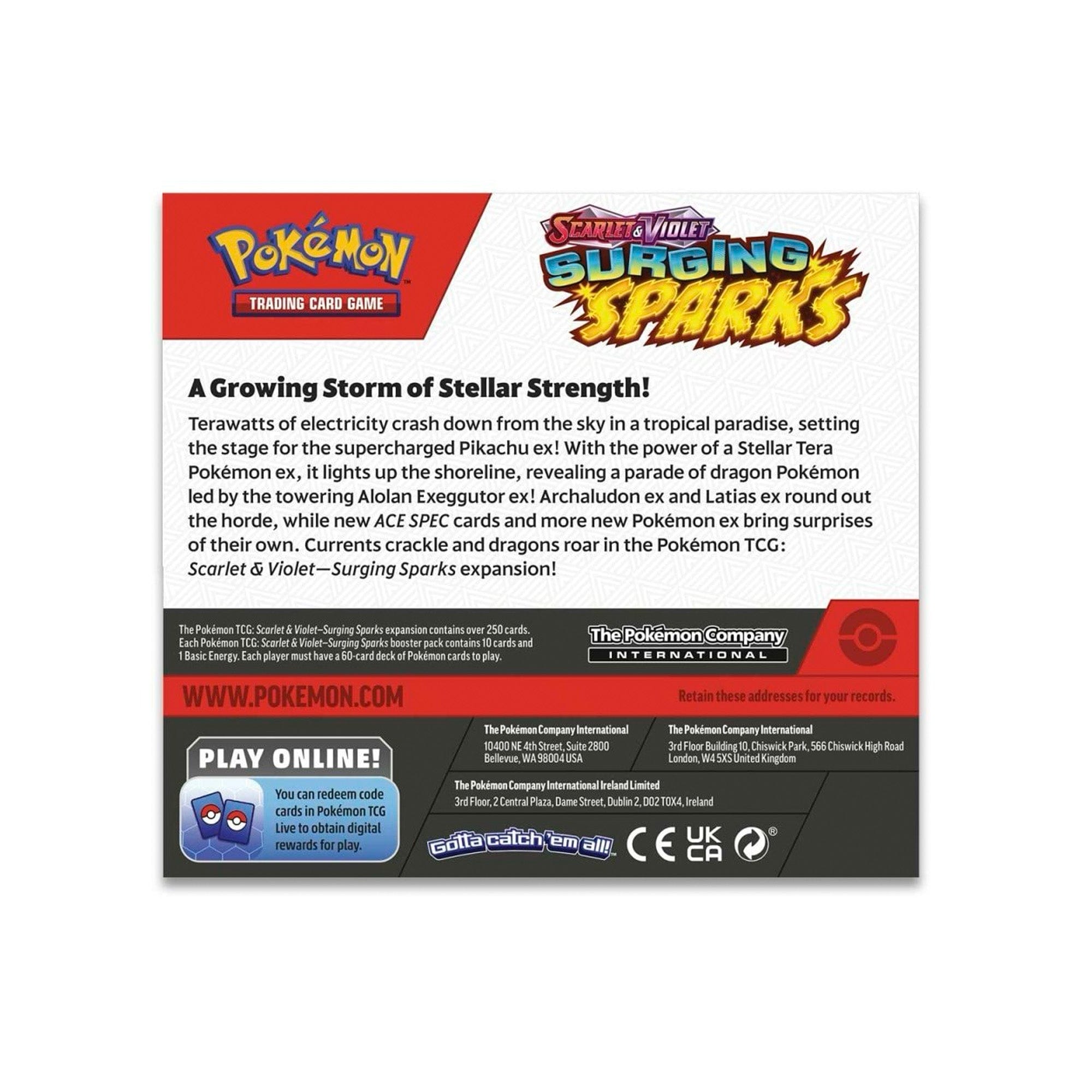 Pokémon TCG Scarlet & Violet Surging Sparks Booster Box (36 packs)