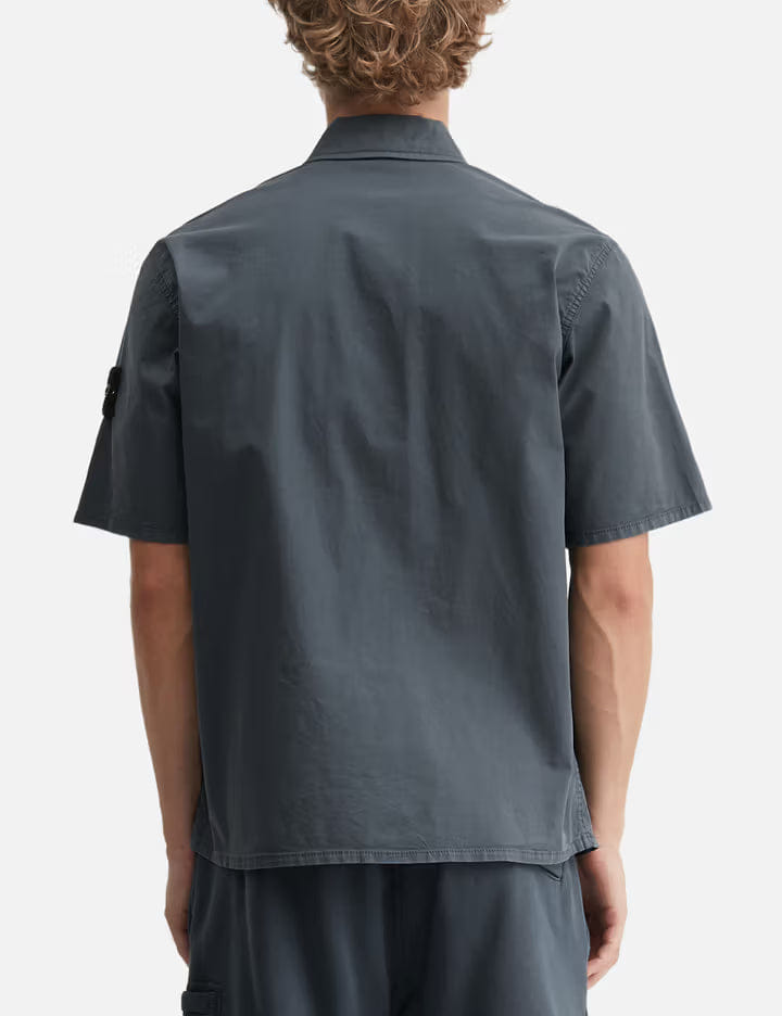 Stone Island Short Sleeves Cotton Twill Shirt