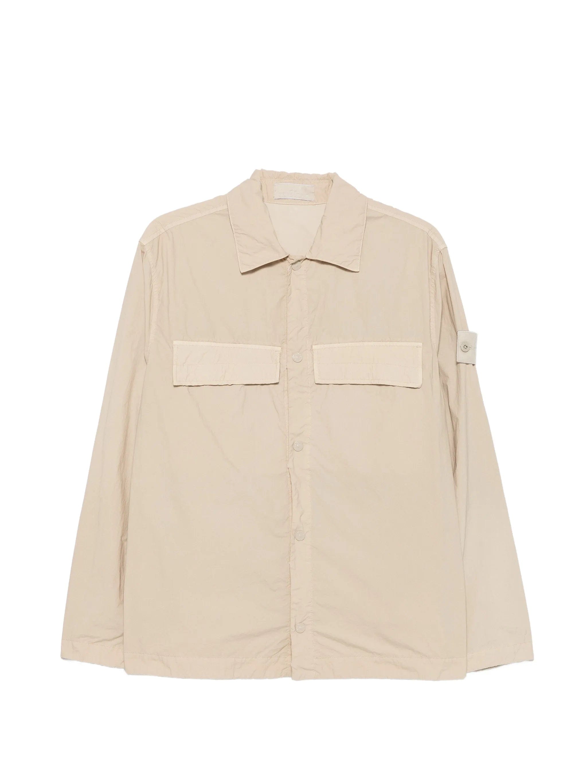 Stone Island logo - patch pocket shirt