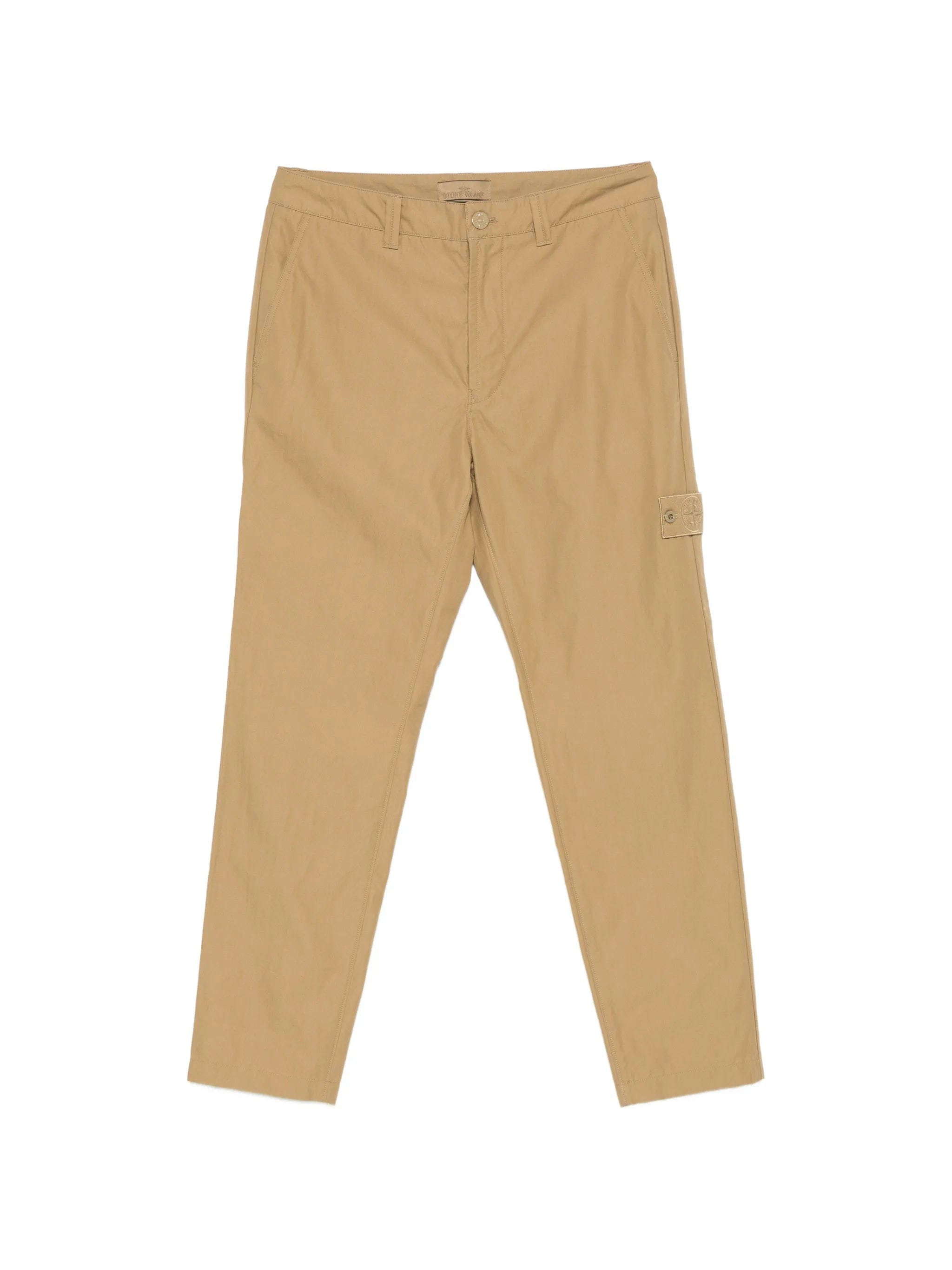 Stone Island logo patch chinos