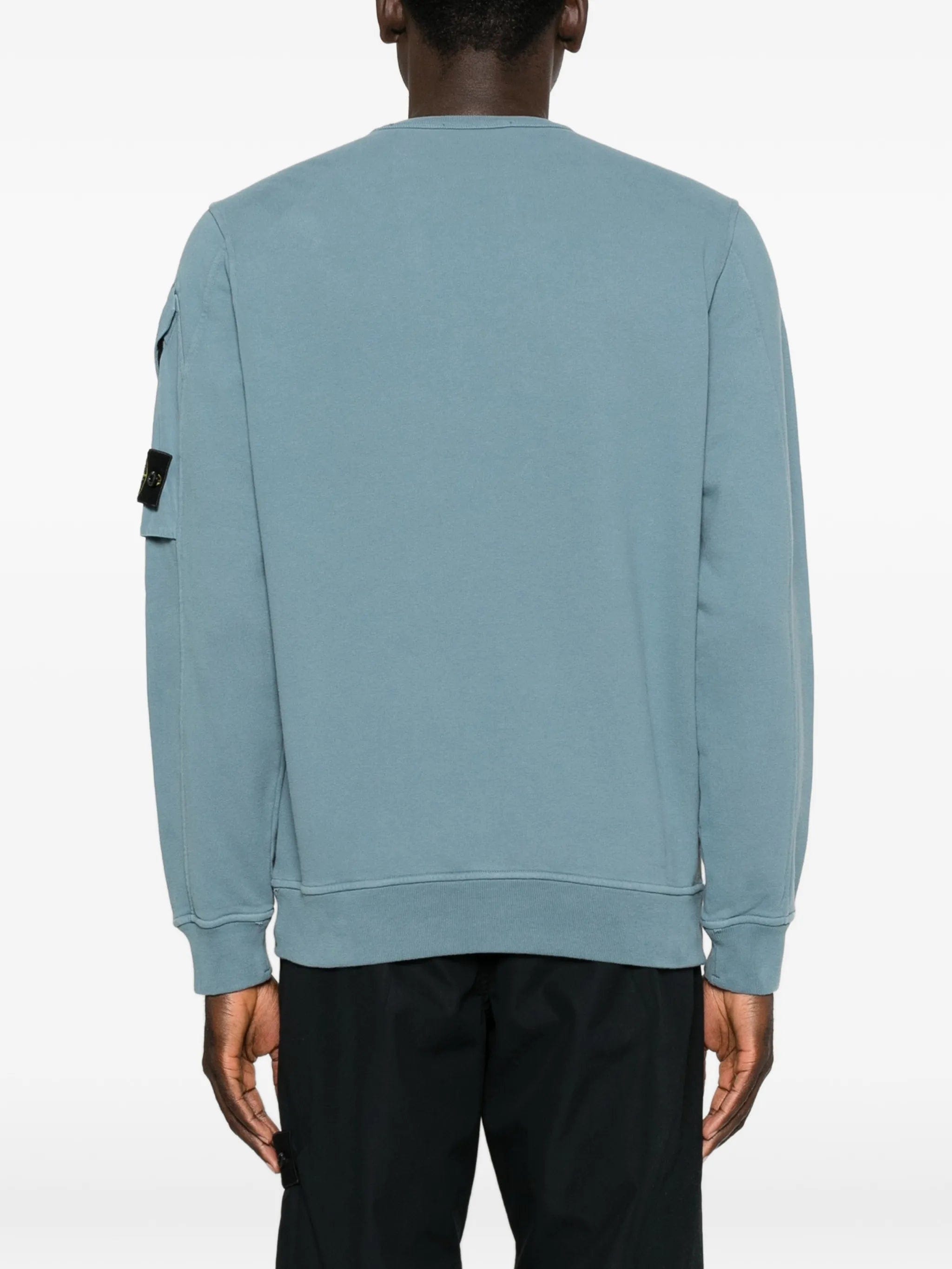 Stone Island logo - patch sleeve - pocket sweatshirt