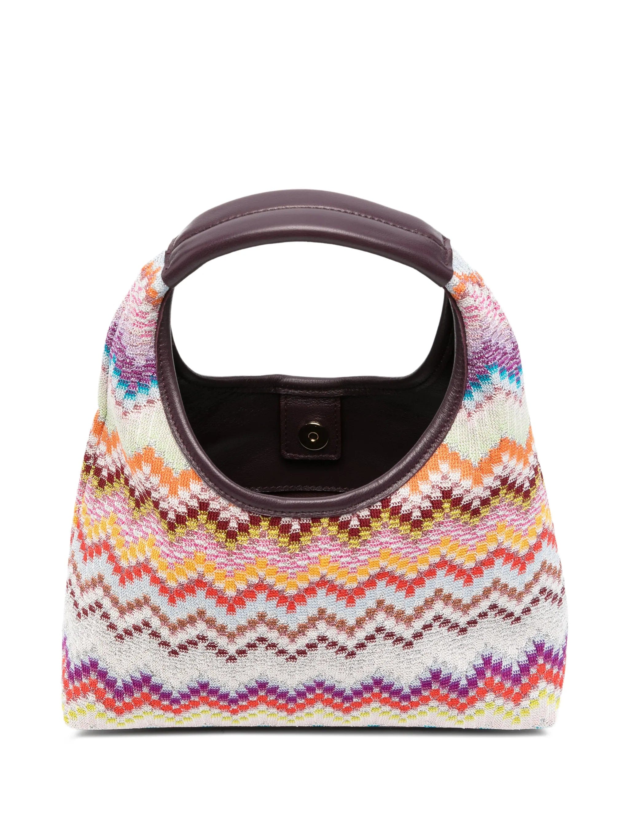 Missoni Raschel zigzag - pattern tote bag
