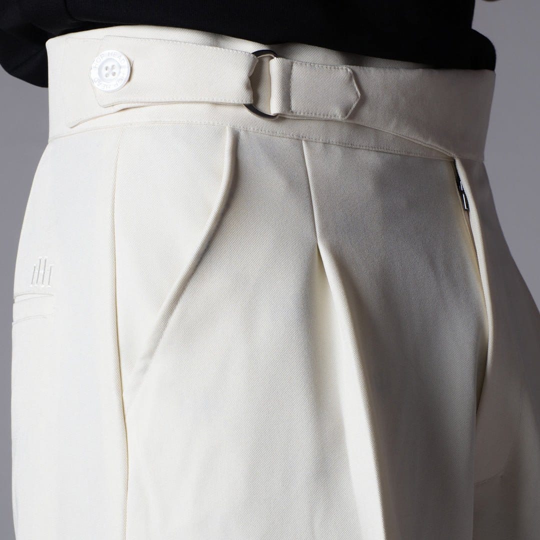 OFF - WHITE D - RING ITALIAN STYLE TROUSER
