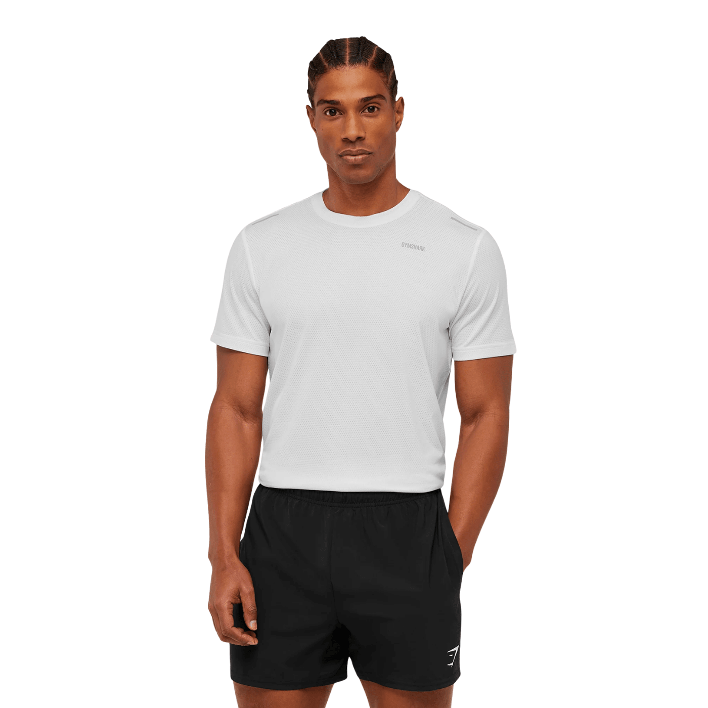 GYMSHARK Built For More T - Shirt slim fit GS White