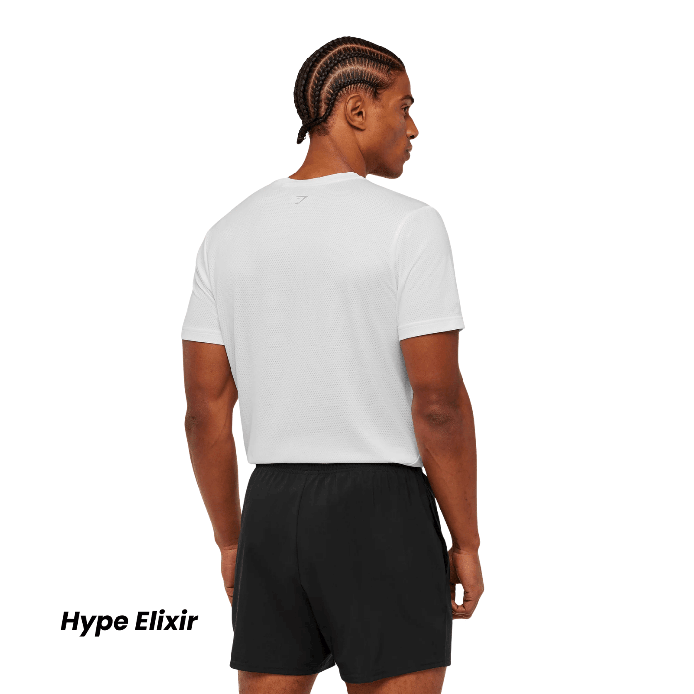 GYMSHARK Built For More T - Shirt slim fit GS White